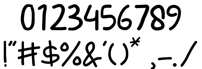 Kiddle Summer Font OTHER CHARS
