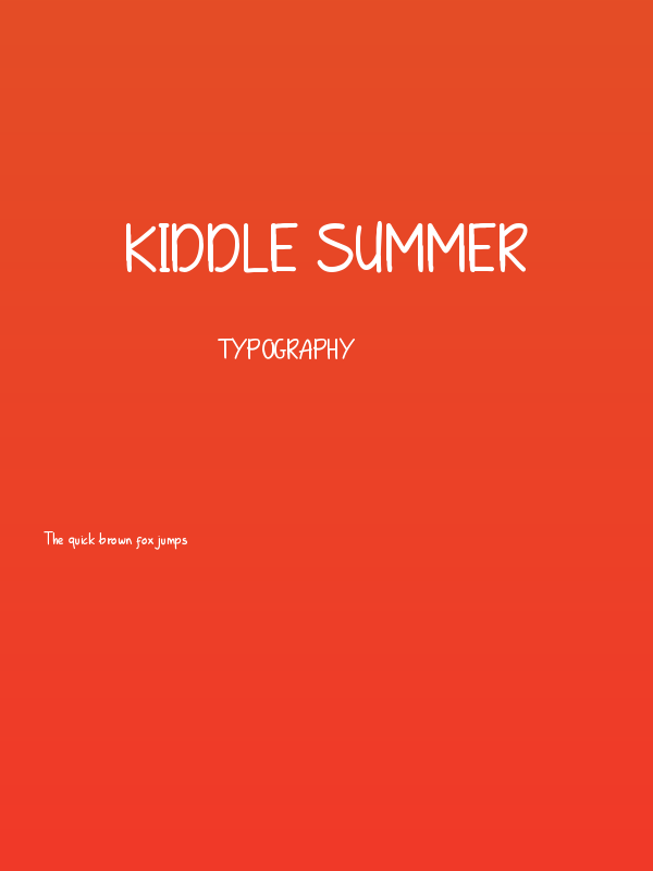 Kiddle Summer Poster