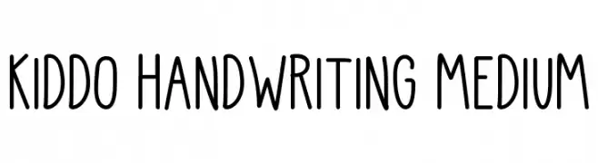 Kiddo Handwriting Medium  Fuentes Gratis Descargar