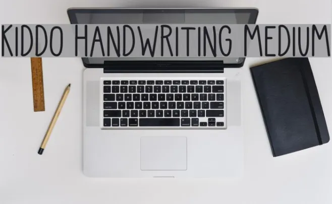 Kiddo Handwriting Medium Example 2