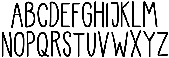 Kiddo Handwriting Medium Font LOWERCASE