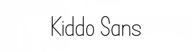 Kiddo Sans  免费字体下载