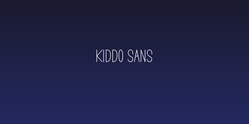 Kiddo Sans Social Header