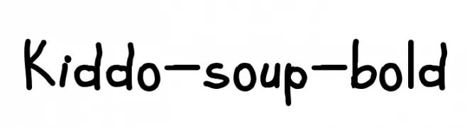 Kiddo-soup-bold  Скачать бесплатные шрифты