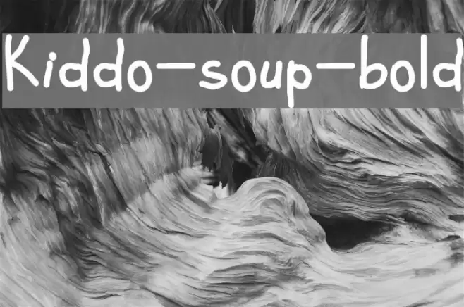 Kiddo-soup-bold Font examples