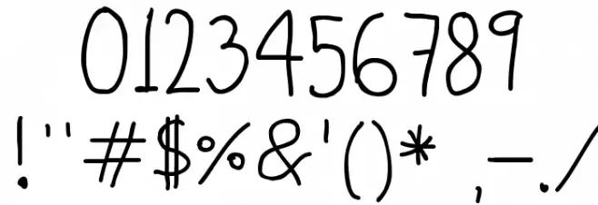 Kiddo-soup Font Alte caractere