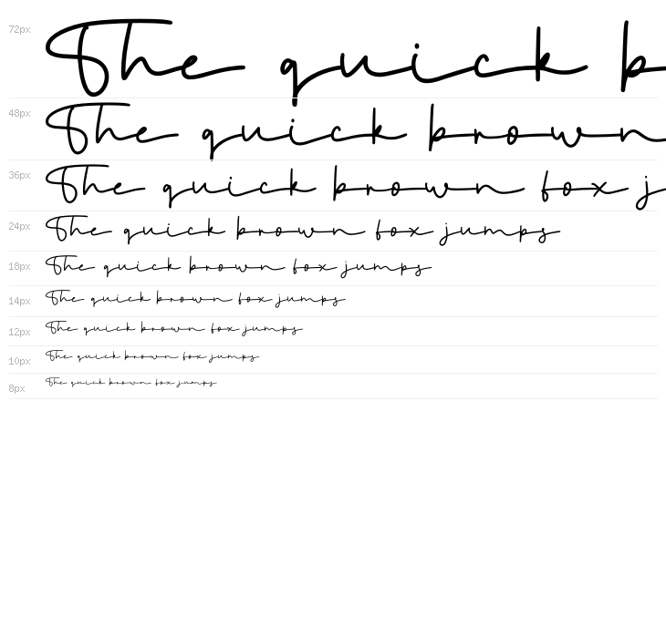 Kiddos Handmade Script Waterfall