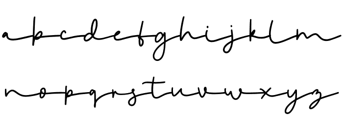 Kiddos Handmade Script Font LOWERCASE