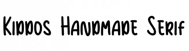 Kiddos Handmade Serif  免费字体下载