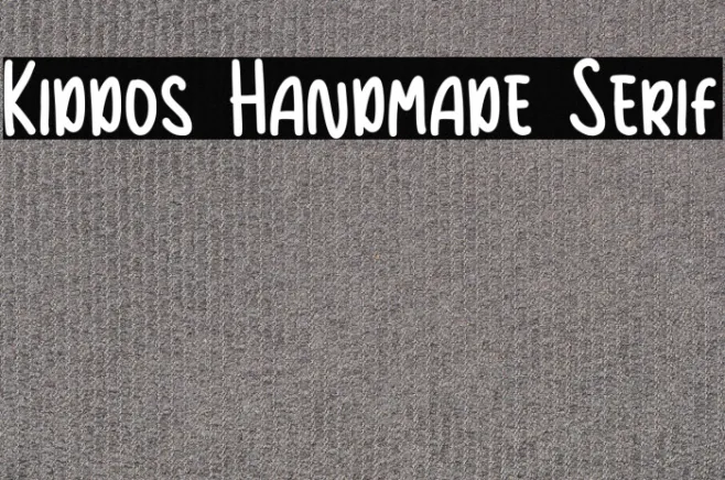Kiddos Handmade Serif Example 3