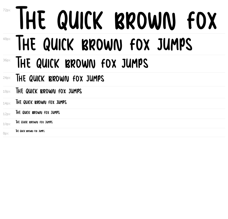 Kiddos Handmade Serif Waterfall