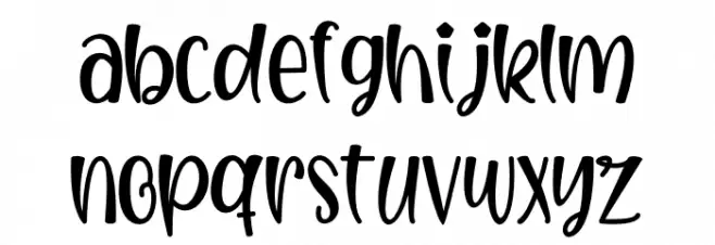 Kiddos Planet Font LOWERCASE