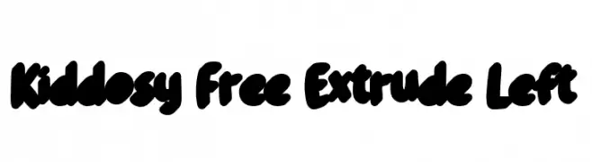 Kiddosy Free Extrude Left  Fuentes Gratis Descargar