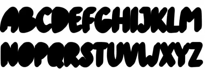 Kiddosy Free Extrude Left Schriftart Groß
