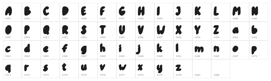 Kiddosy Free Extrude Left Character Map