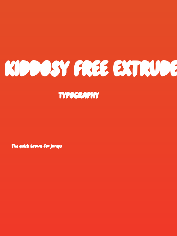 Kiddosy Free Extrude Left Poster