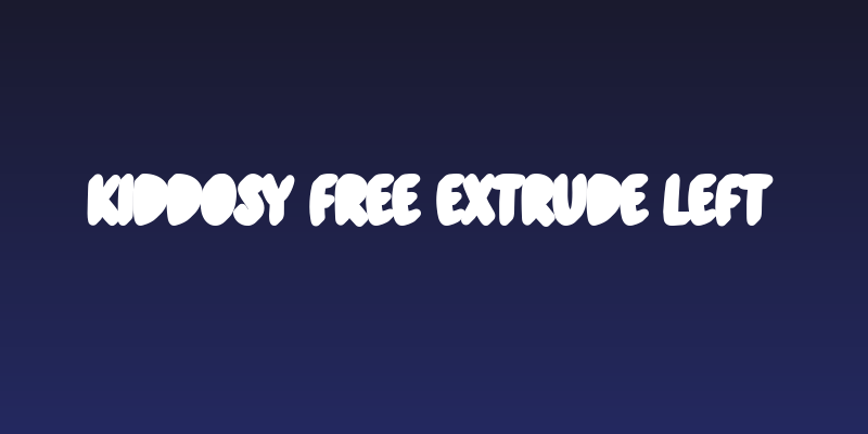 Kiddosy Free Extrude Left Social Header