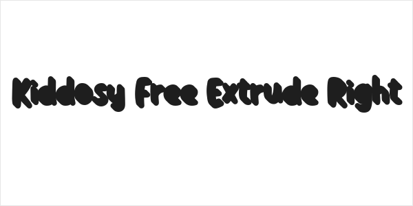 Kiddosy Free Extrude Right Logo