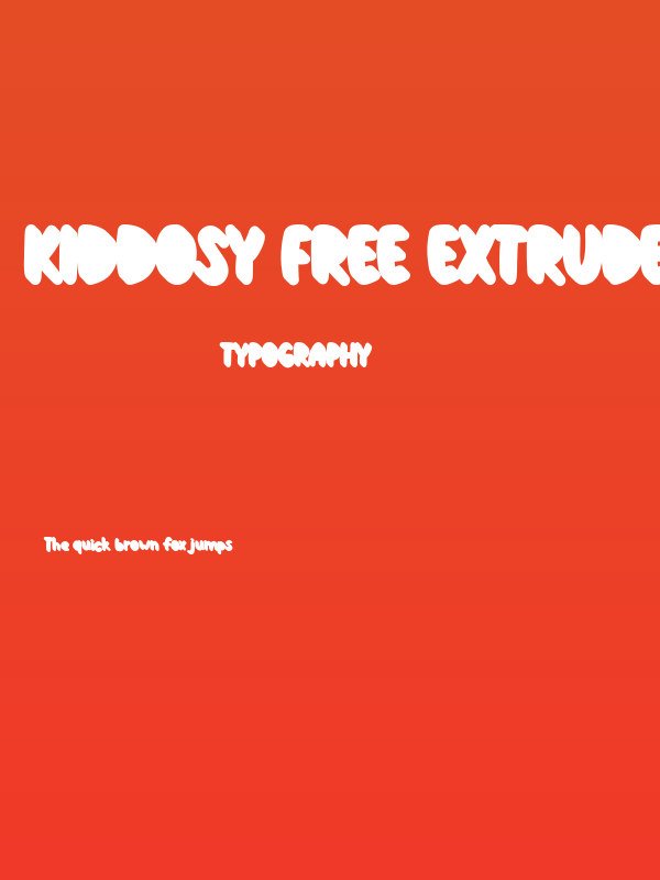 Kiddosy Free Extrude Right Poster