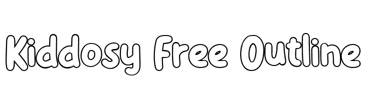Kiddosy Free Outline  नि: शुल्क फ़ॉन्ट्स डाउनलोड