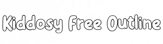 Kiddosy Free Outline  Fuentes Gratis Descargar