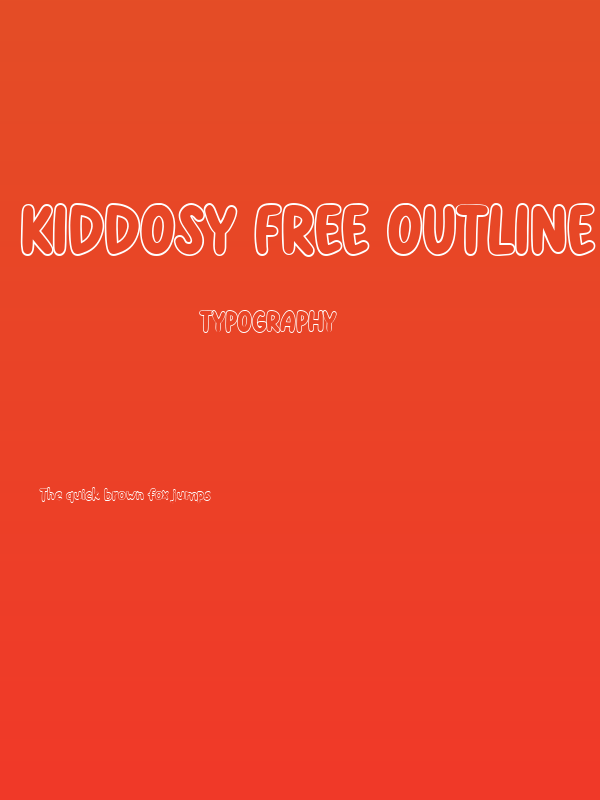 Kiddosy Free Outline Poster