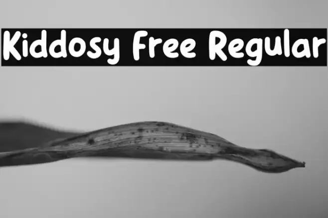 Kiddosy Free Regular Font examples