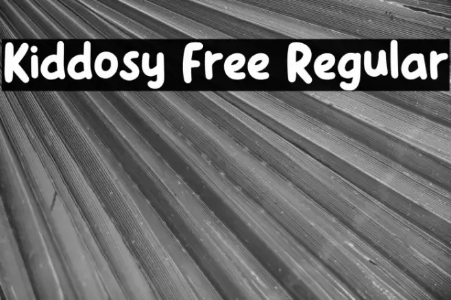 Kiddosy Free Regular Font examples