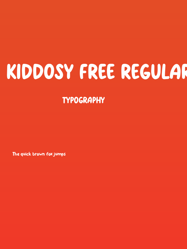 Kiddosy Free Regular Poster