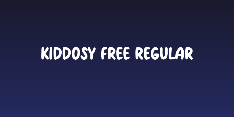 Kiddosy Free Regular Social Header