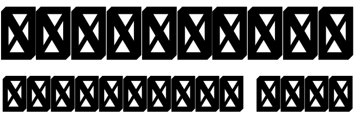 KiddosyFree-ExtrudeLeft Font OTHER CHARS