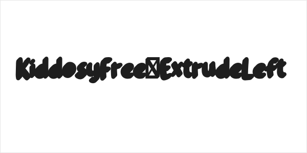 KiddosyFree-ExtrudeLeft Logo