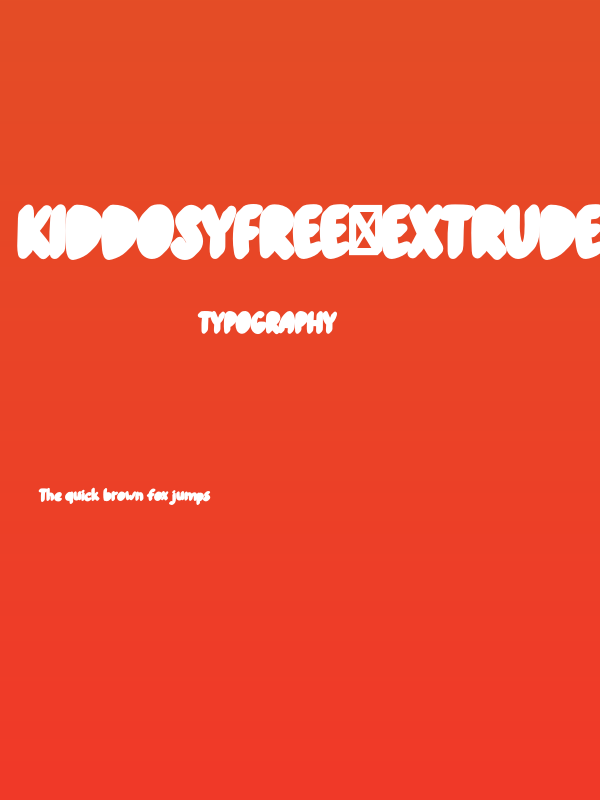 KiddosyFree-ExtrudeLeft Poster