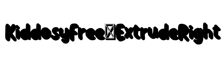 KiddosyFree-ExtrudeRight  Free Fonts Download
