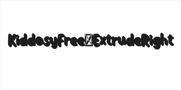 KiddosyFree-ExtrudeRight Logo
