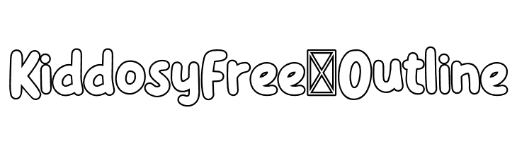 KiddosyFree-Outline  フリーフォントのダウンロード