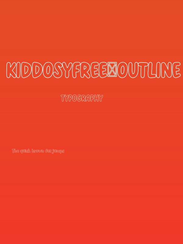 KiddosyFree-Outline Poster