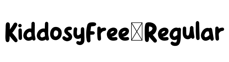 KiddosyFree-Regular  Скачать бесплатные шрифты
