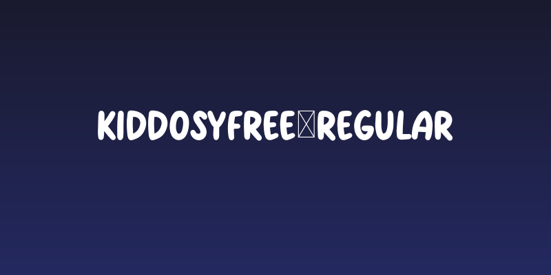 KiddosyFree-Regular Social Header