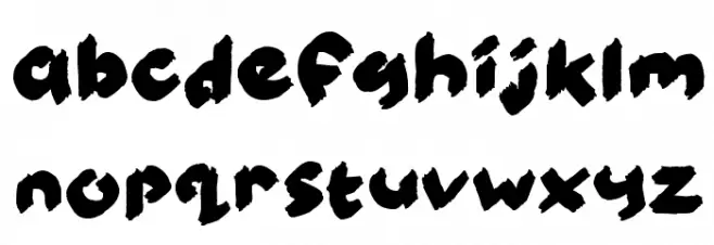 Kiddy Paints Font UPPERCASE