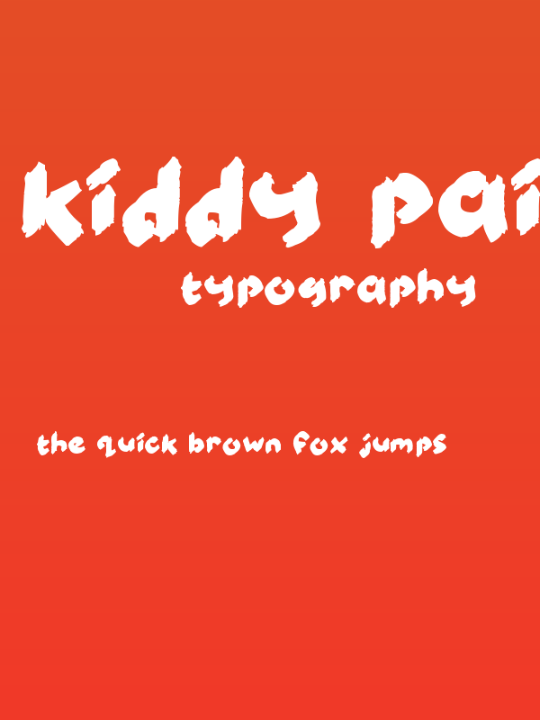 Kiddy Paints Poster