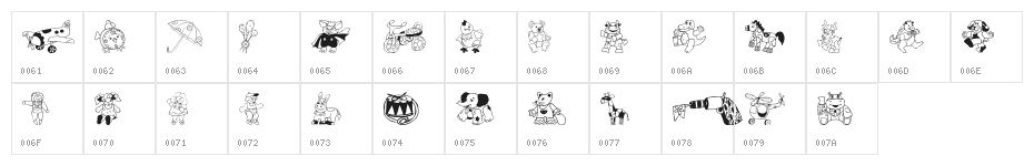 Kiddy Toys Character Map