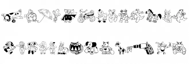 Kiddy Toys خط أحرف صغيرة