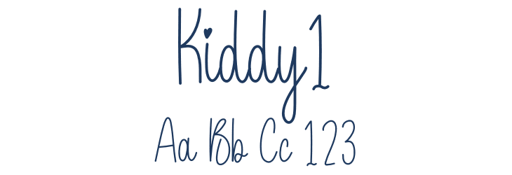 Kiddy1 Font Preview