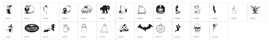 KiddyHalloween Character Map