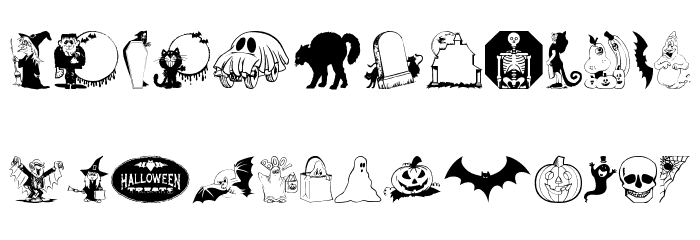 KiddyHalloween Font LOWERCASE