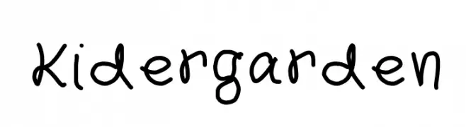 Kidergarden  Frei Schriftart Herunterladen