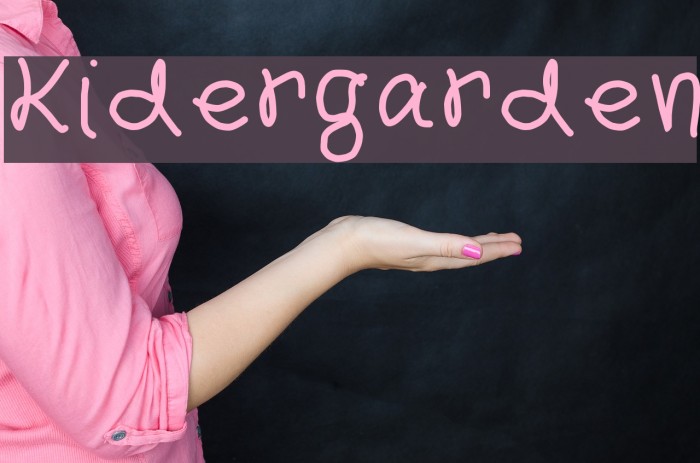 Kidergarden Font examples