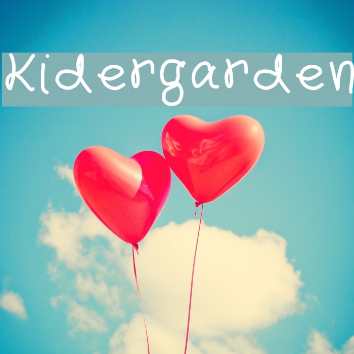 Kidergarden Font examples