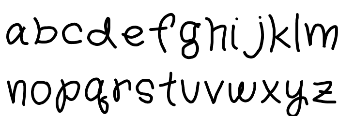 Kidergarden Font LOWERCASE